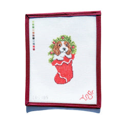 Spellbound Stitchery Cavalier in a Stocking Needlepoint Canvas