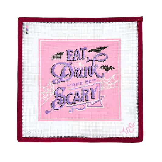 Spellbound Stitchery Eat Drink and Be Scary Needlepoint Canvas