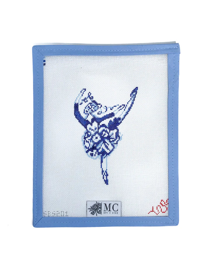 Spellbound Stitchery Maryfrances Carter Flower Ballerina Needlepoint Canvas