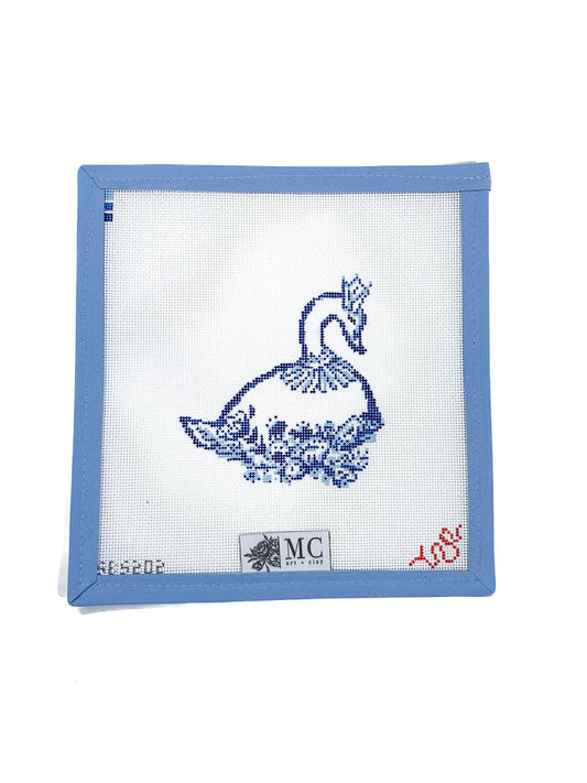 Spellbound Stitchery Maryfrances Carter Swan Needlepoint Canvas