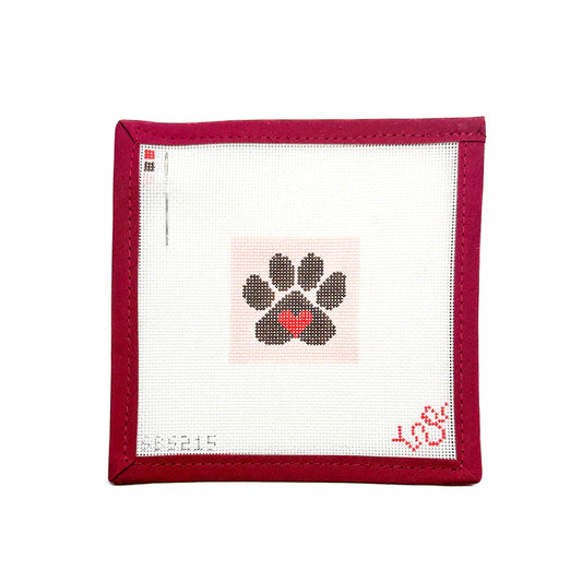 Spellbound Stitchery Paw Prints of Love Needlepoint Canvas
