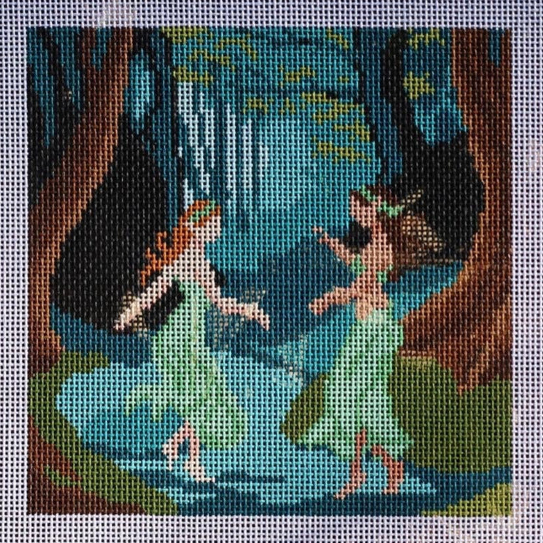 Spellbound Stitchery Forest Dance Needlepoint Canvas