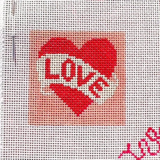 Spellbound Stitchery Love Mini Needlepoint Canvas