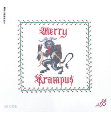 Spellbound Stitchery Merry Krampus Needlepoint Canvas