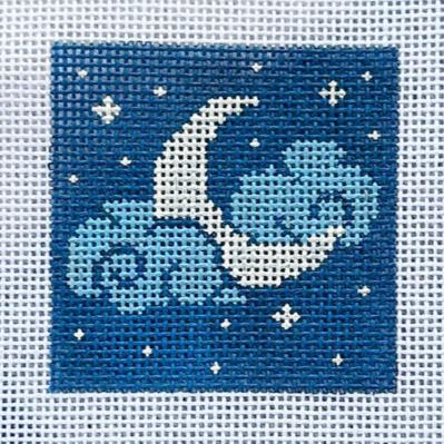 Spellbound Stitchery Mini Moon Needlepoint Canvas