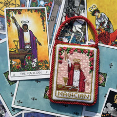 Spellbound Stitchery Magician Tarot Card Needlepoint Canvas