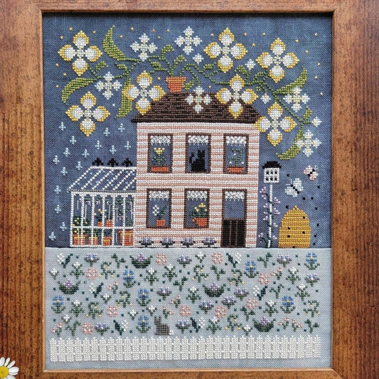 Hello From Liz Mathews Spring House Cross Stitch Pattern