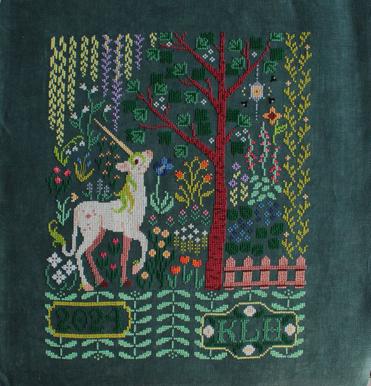 Sprouting Lupine The Unicorn's Garden Cross Stitch Pattern
