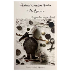 Stacy Nash Designs Animal Cracker Series Dr. Raven Cross Stitch Pattern