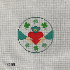 Stitch Style Claddagh and Clover Needlepoint Canvas