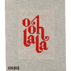 Stitch Style Sirsee Ooh La La Pink Needlepoint Canvas