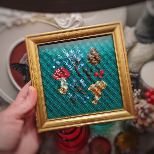 StitchSprout Winter Forage Sampler Cross Stitch Pattern