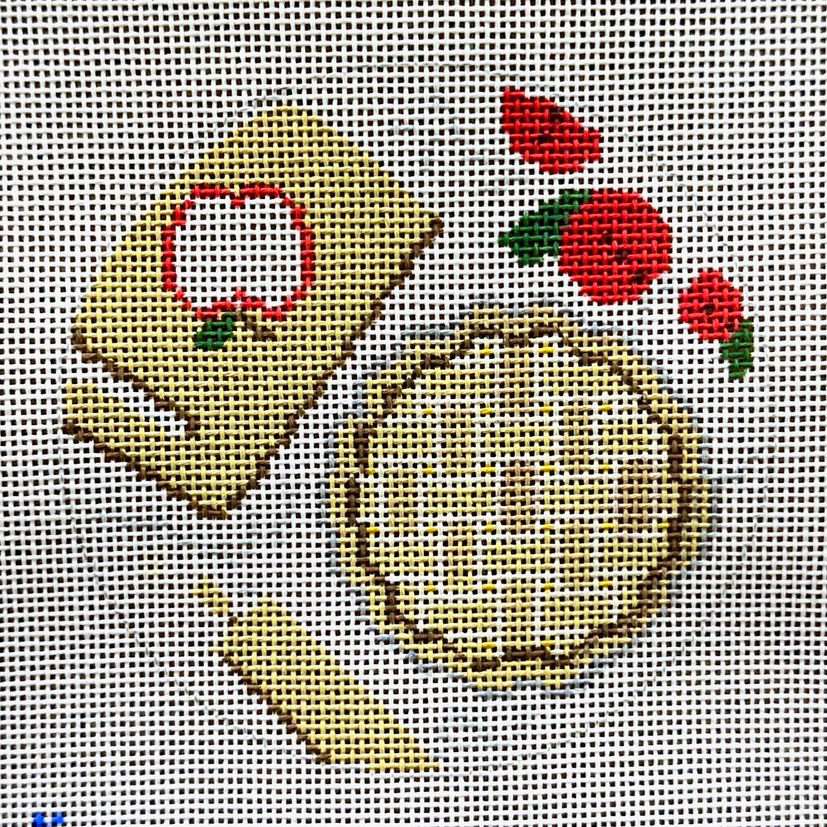 Stitch Style Apple Pie Baking Needlepoint Canvas