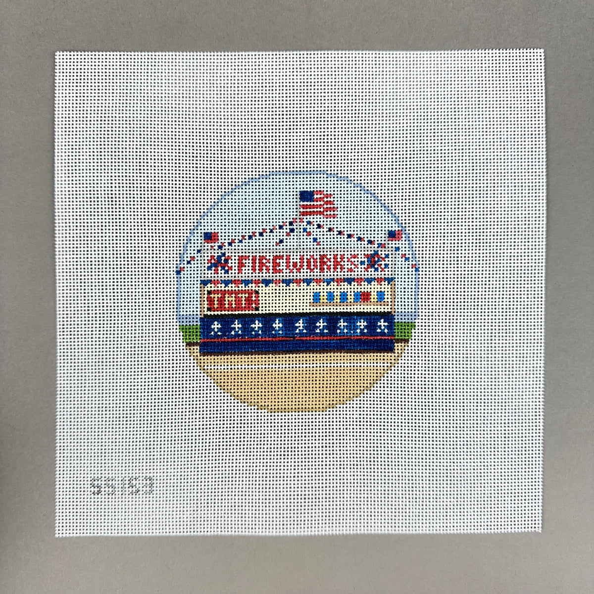 Stitch Style Firework Stand Needlepoint Canvas