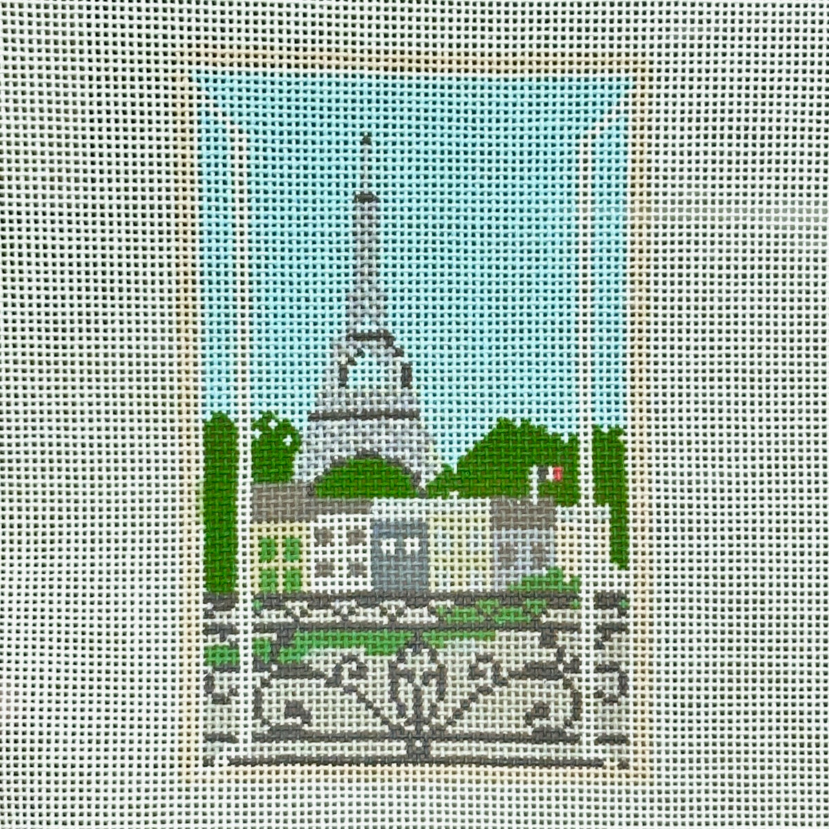 Stitch Style Alli Eagan Parisian Window Needlepoint Canvas