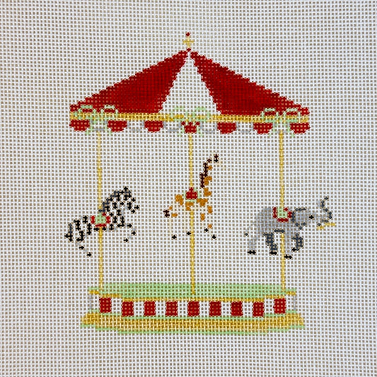 Stitch Style Needlepoint Carousel Series: Circus Needlepoint Canvas