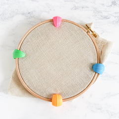 Stitched Modern Embroidery Hoop Huggers