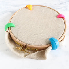 Stitched Modern Embroidery Hoop Huggers