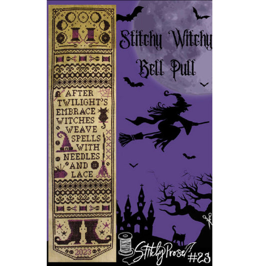 Stitchy Prose Witchy Bell Pull Cross Stitch Pattern