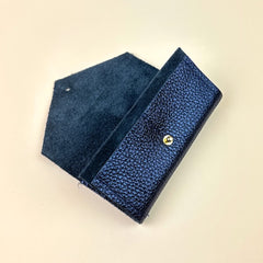 Studio Lowen Leather Needle and Notions Case - Metallic Navy