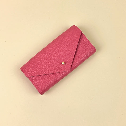 Studio Lowen Leather Needle and Notions Case - Raspberry Pink