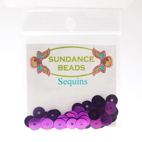 Sundance Designs Sequins 6mm - 122B Dark fuschia