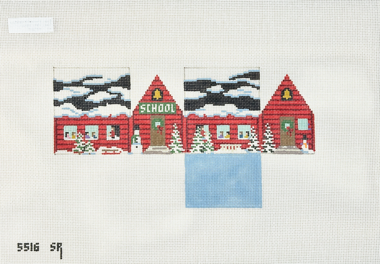 Susan Roberts Needlepoint School House Mini House Needlepoint Canvas