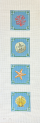 Susan Roberts Needlepoint Sea Shells Coasters Needlepoint Canvas