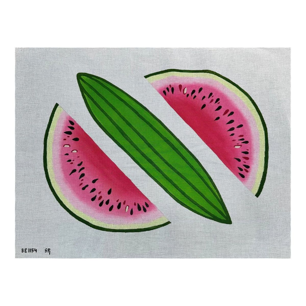 Susan Roberts Needlepoint Barbara Eyre 3D Watermelon Needlepoint Canvas