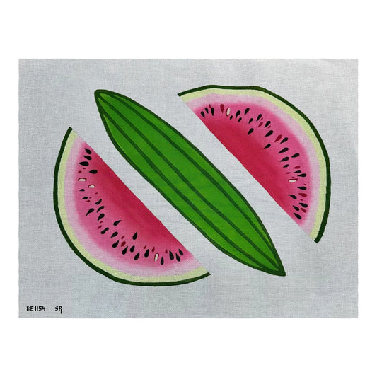 Susan Roberts Needlepoint Barbara Eyre 3D Watermelon Needlepoint Canvas