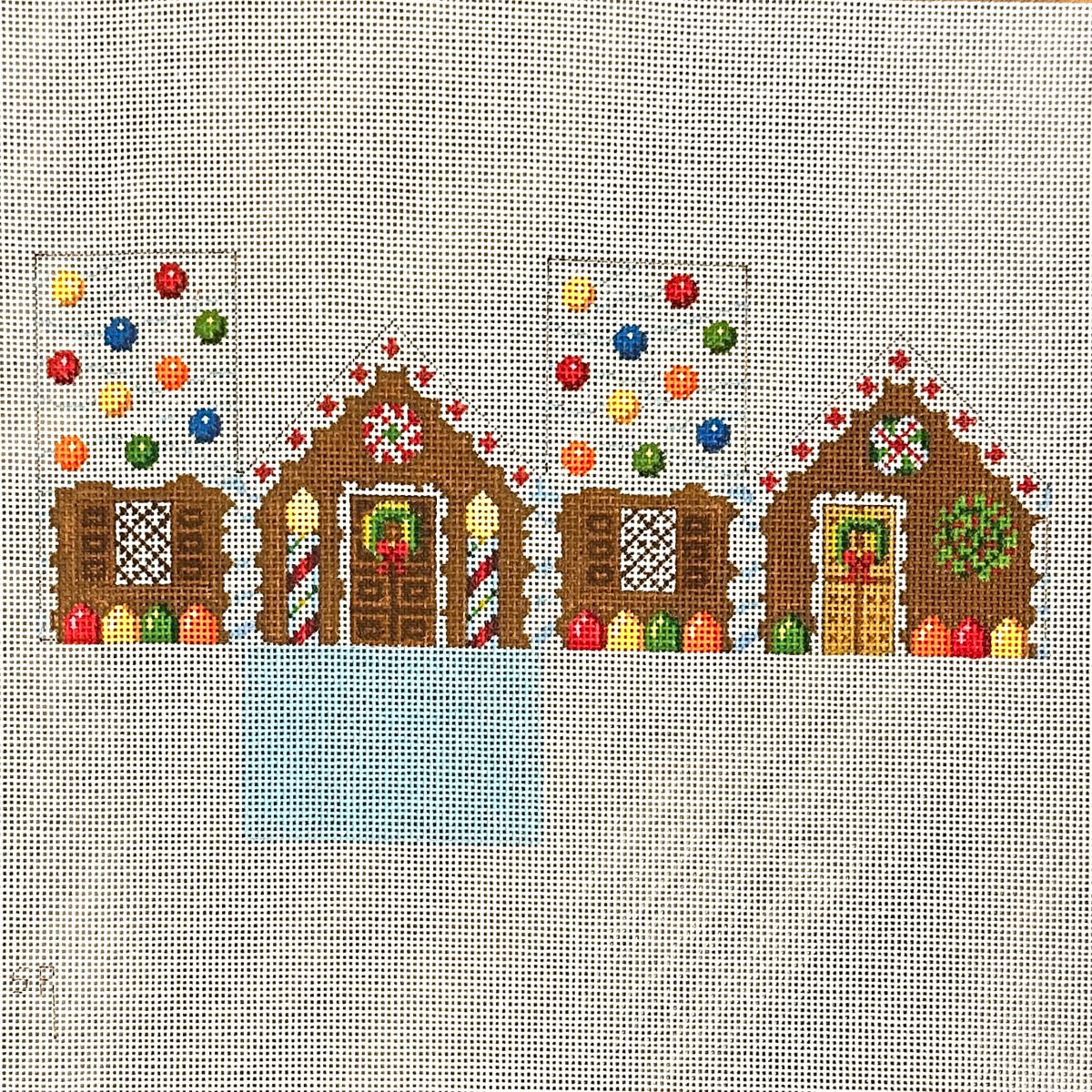 Susan Roberts Needlepoint Mini Gingerbread House 3D Needlepoint Canvas