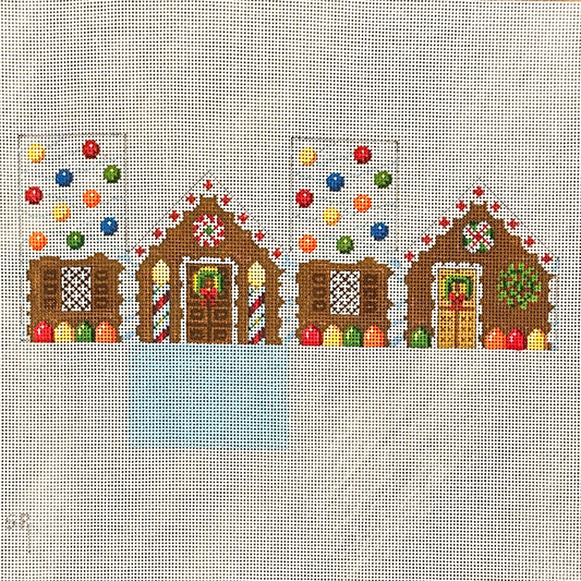 Susan Roberts Needlepoint Mini Gingerbread House 3D Needlepoint Canvas