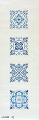 Susan Roberts Needlepoint Talavera Tiles Blue and White Coaster Set Needlepoint Canvas