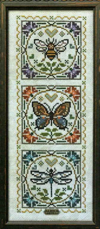 Tellin Emblem Love Bugs Cross Stitch Pattern