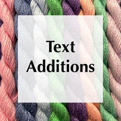Text Additions for Needlepoint Canvases