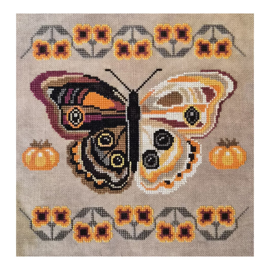 The Artsy Housewife A Study in Persimmon Cross Stitch Pattern