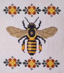 The Artsy Housewife Honey Bee Cross Stitch Pattern