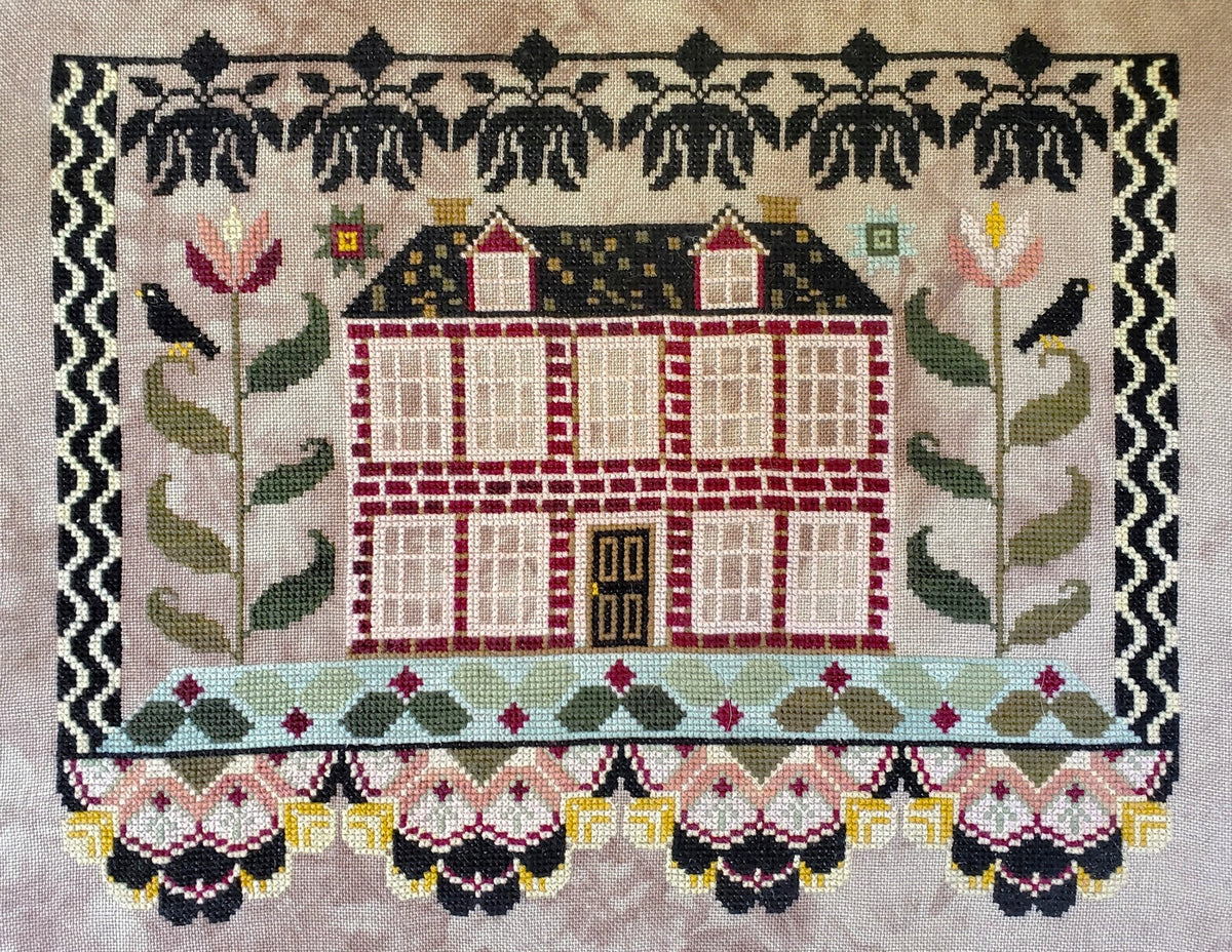 The Artsy Housewife Lake House Cross Stitch Pattern