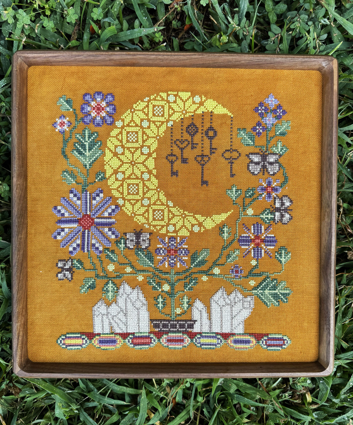 The Marigold Needle Magic by Moonlight Cross Stitch Pattern