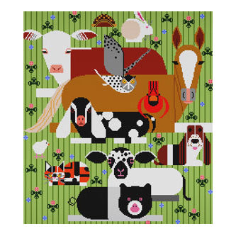 The Meredith Collection Charley Harper Designs A Century Of Caring Needlepoint Canvas