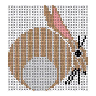 The Meredith Collection Charley Harper Designs Bunny Needlepoint Canvas - 13m