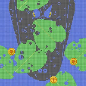 The Meredith Collection Charley Harper Designs Gatorscape Needlepoint Canvas