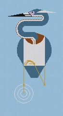The Meredith Collection Charley Harper Designs Louisiana Heron Needlepoint Canvas - 18m
