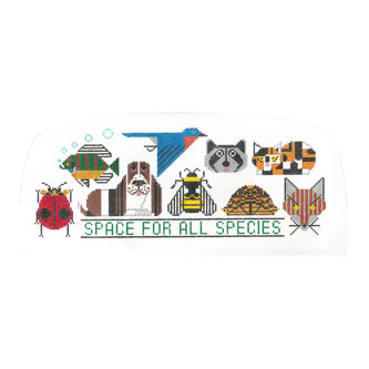 The Meredith Collection Charley Harper Space For All Species Adelaide Purse Needlepoint Canvas
