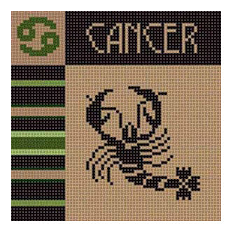 The Meredith Collection Susan Treglown Cancer Needlepoint Canvas