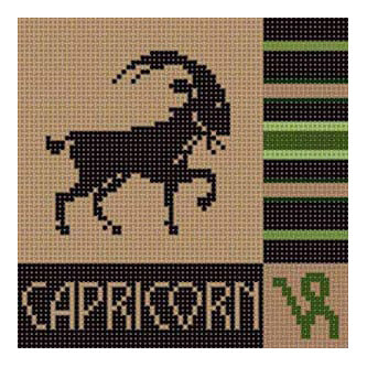 The Meredith Collection Susan Treglown Capricorn Needlepoint Canvas