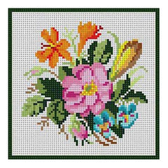The Meredith Collection Susan Treglown Flower Bouquet #2 Needlepoint Canvas