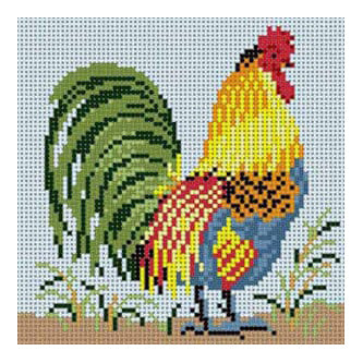 The Meredith Collection Susan Treglown Rooster 2 Needlepoint Canvas