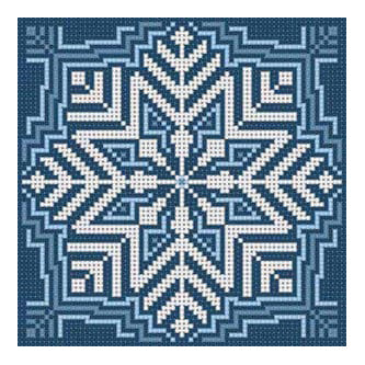 The Meredith Collection Susan Treglown Snowflake Pattern Needlepoint Canvas