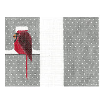 The Meredith Collection Charley Harper Designs Cool Cardinal Eyeglass Needlepoint Canvas